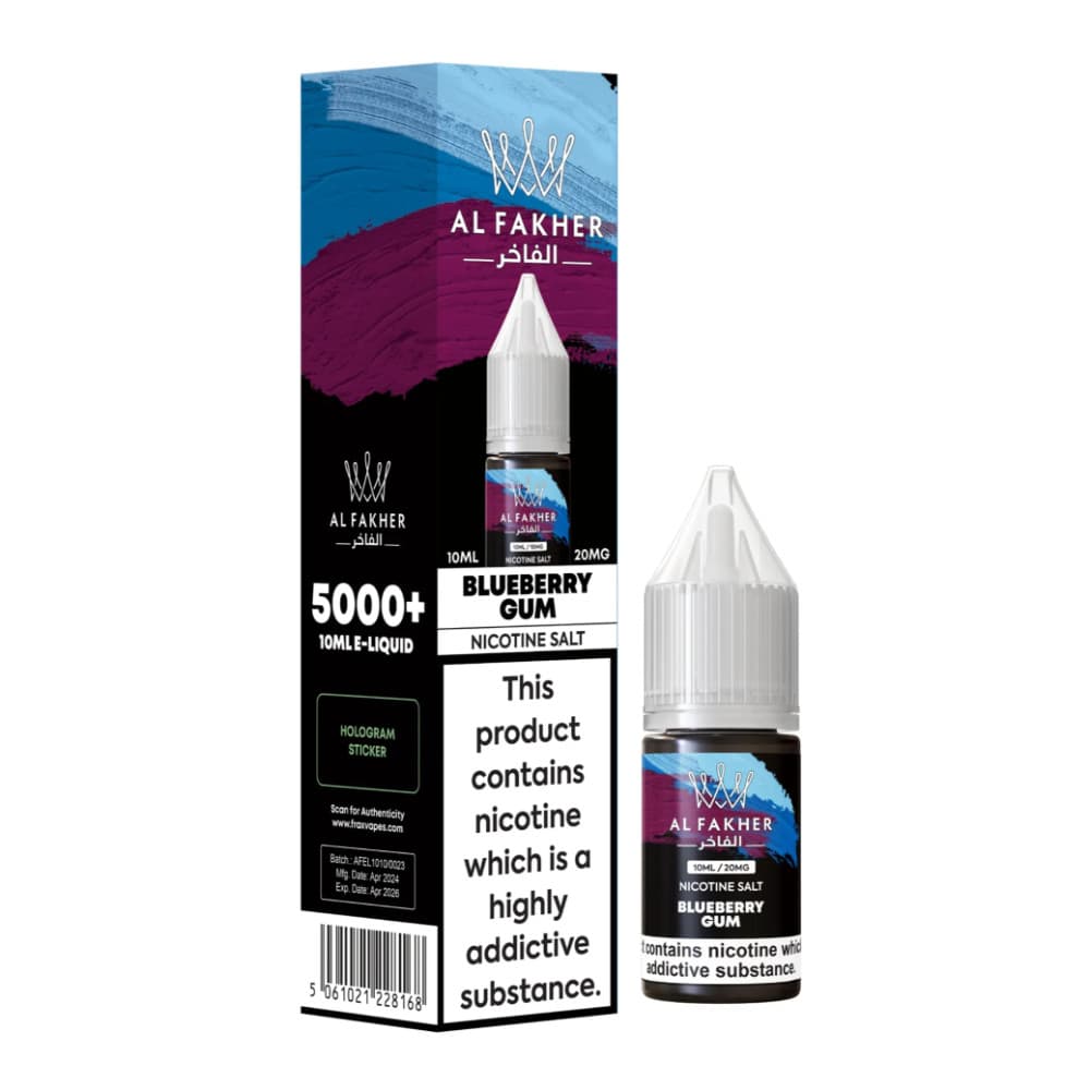  Blueberry Gum / 20mg Al Fakher Nic Salts e liquids 10ml