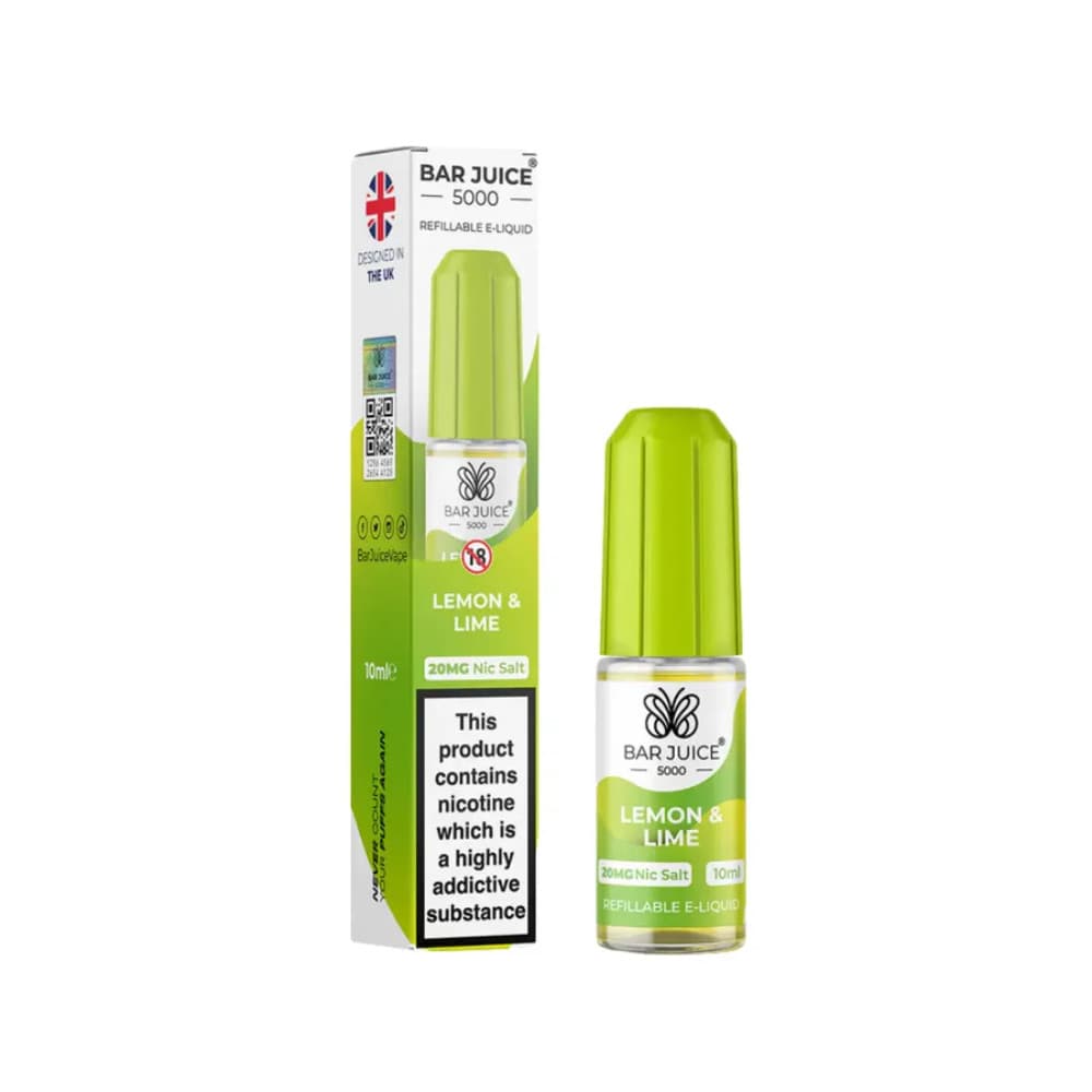  Lemon Lime / 10mg Bar Juice 5000 Nic Salt e-liquids