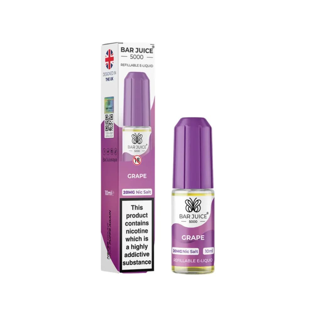  Grape / 20mg Bar Juice 5000 Nic Salt e-liquids