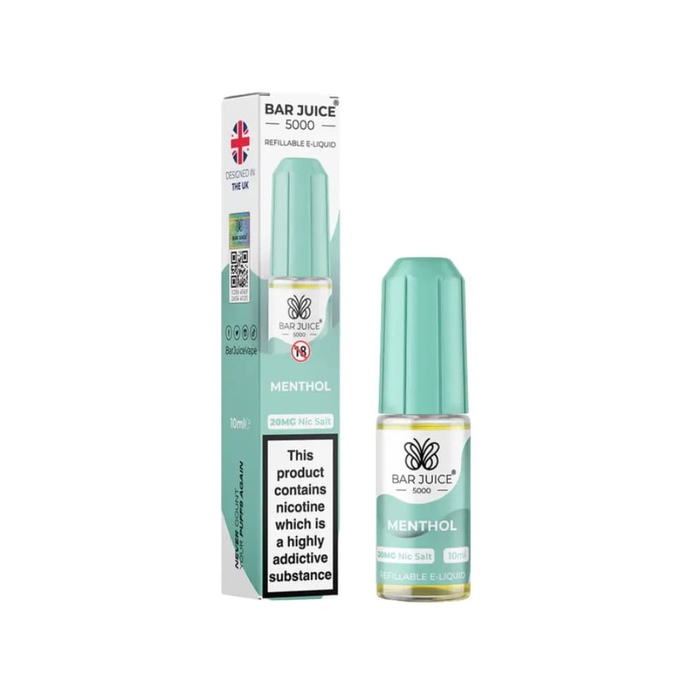  Menthol / 20mg Bar Juice 5000 Nic Salt e-liquids