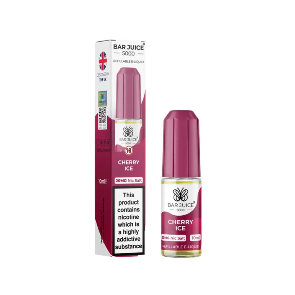  Cherry Ice / 20mg Bar Juice 5000 Nic Salt e-liquids