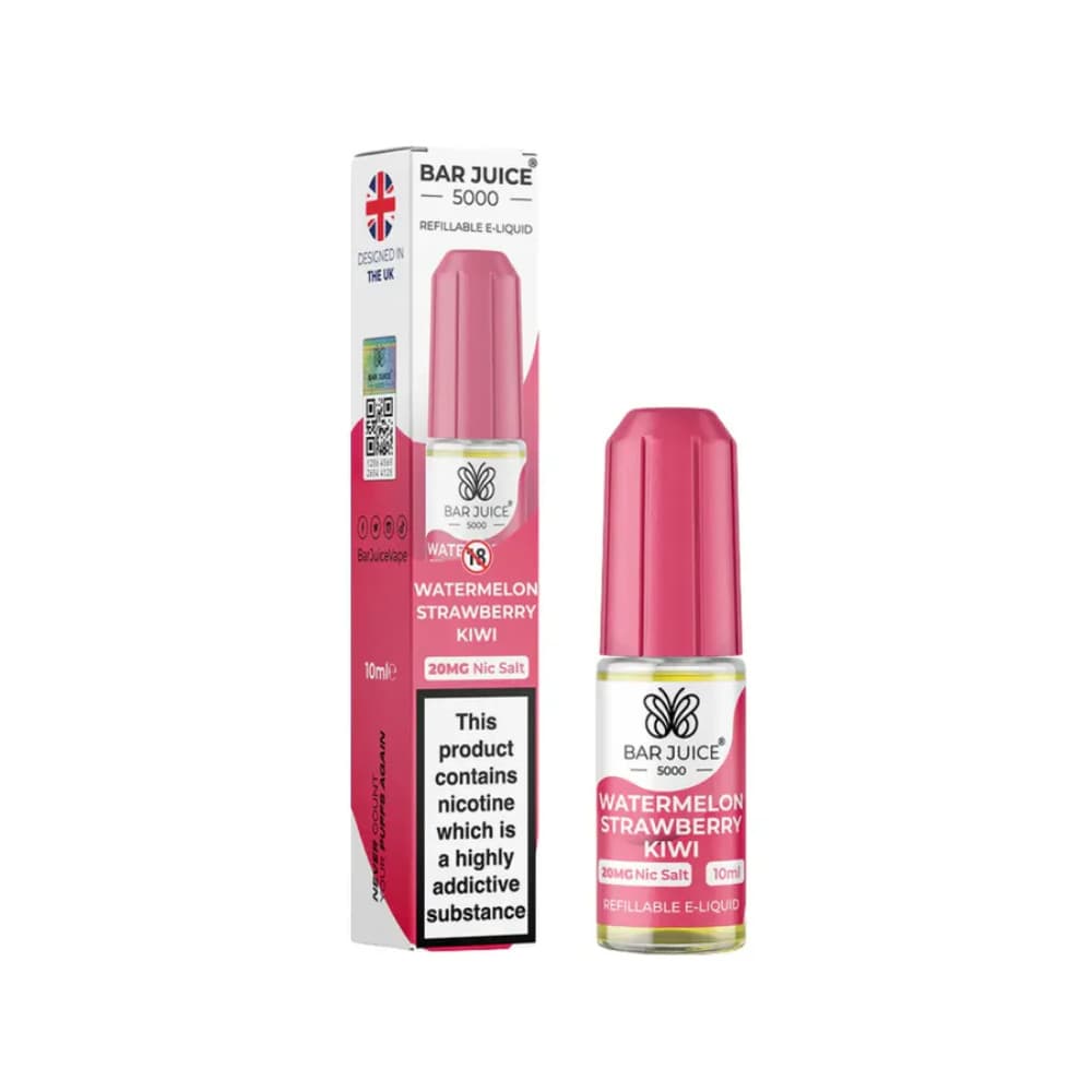  Watermelon Strawberry & Kiwi / 20mg Bar Juice 5000 Nic Salt e-liquids