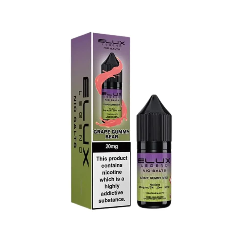  Grape Gummy Bear / 10mg Elux Legend Nic Salt E-Liquids