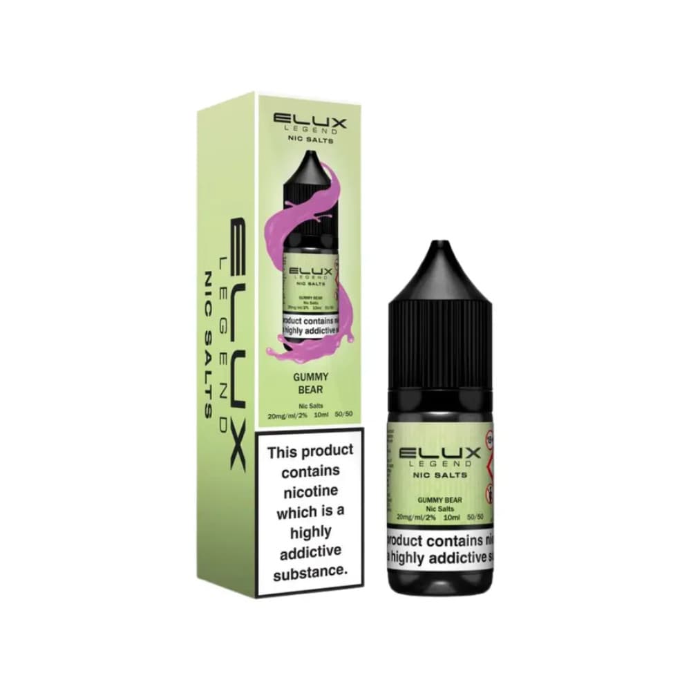  Gummy Beaer / 20mg Elux Legend Nic Salt E-Liquids