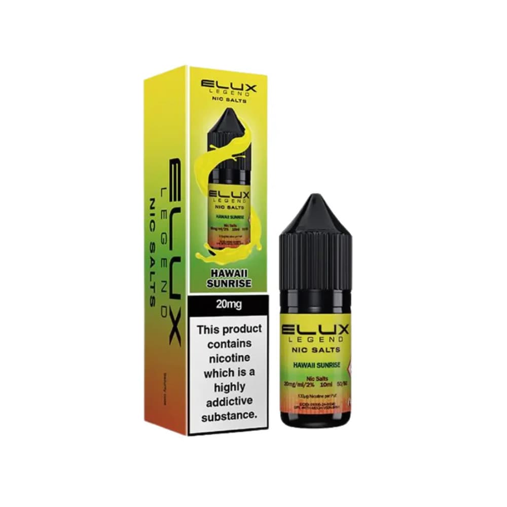  Hawaii Sunrise / 20mg Elux Legend Nic Salt E-Liquids