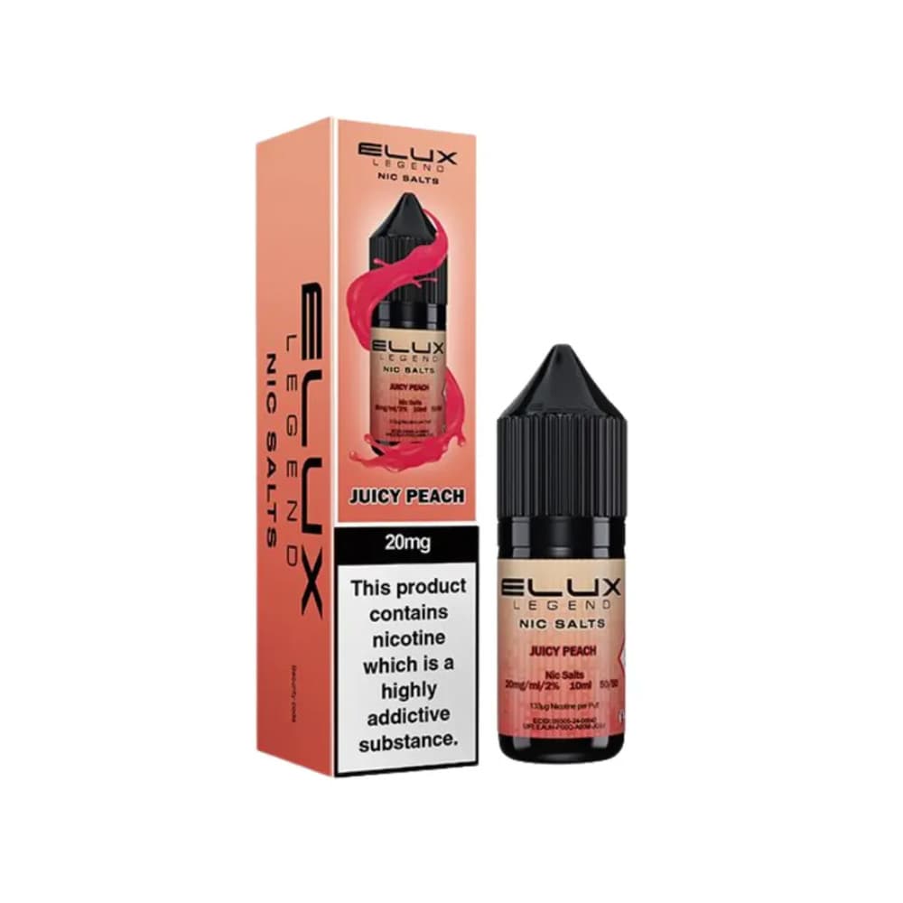  Juicy Peach / 20mg Elux Legend Nic Salt E-Liquids