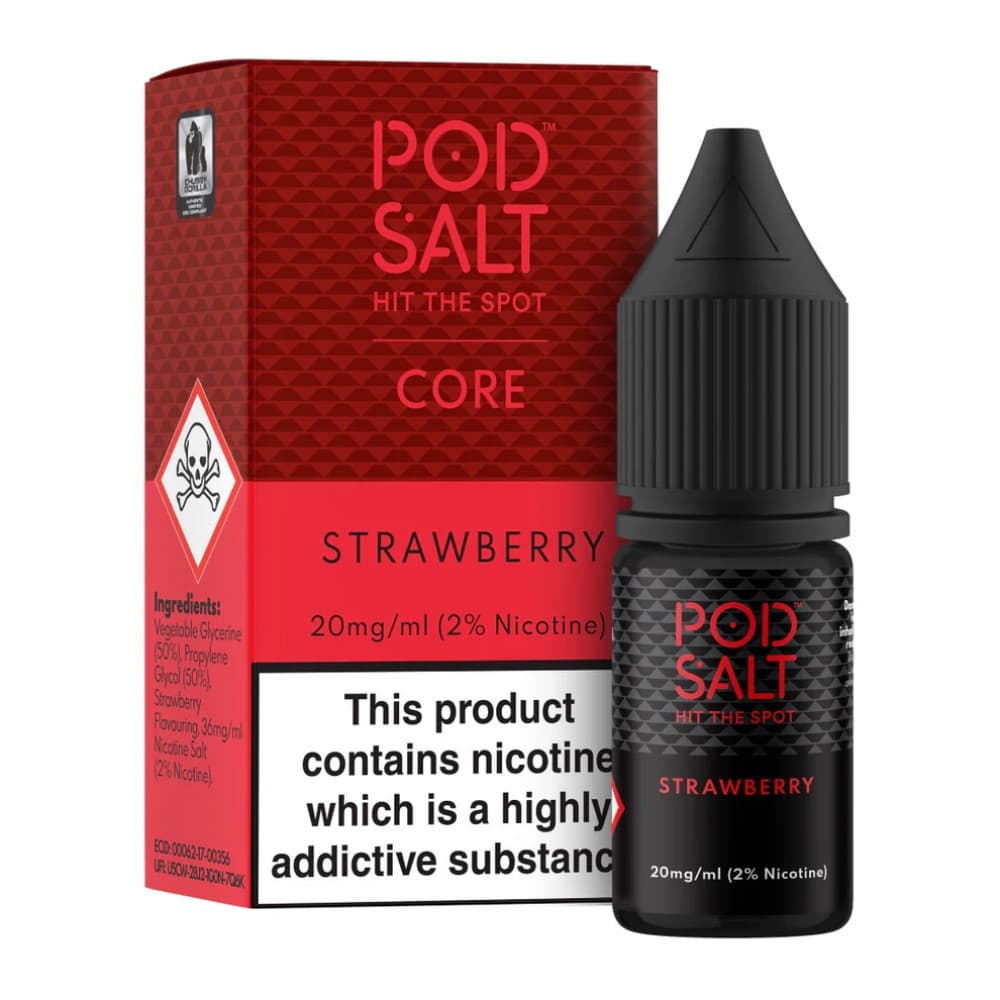  Strawberry / 20mg Pod Salt Core Nic Salts e liquids 10ml