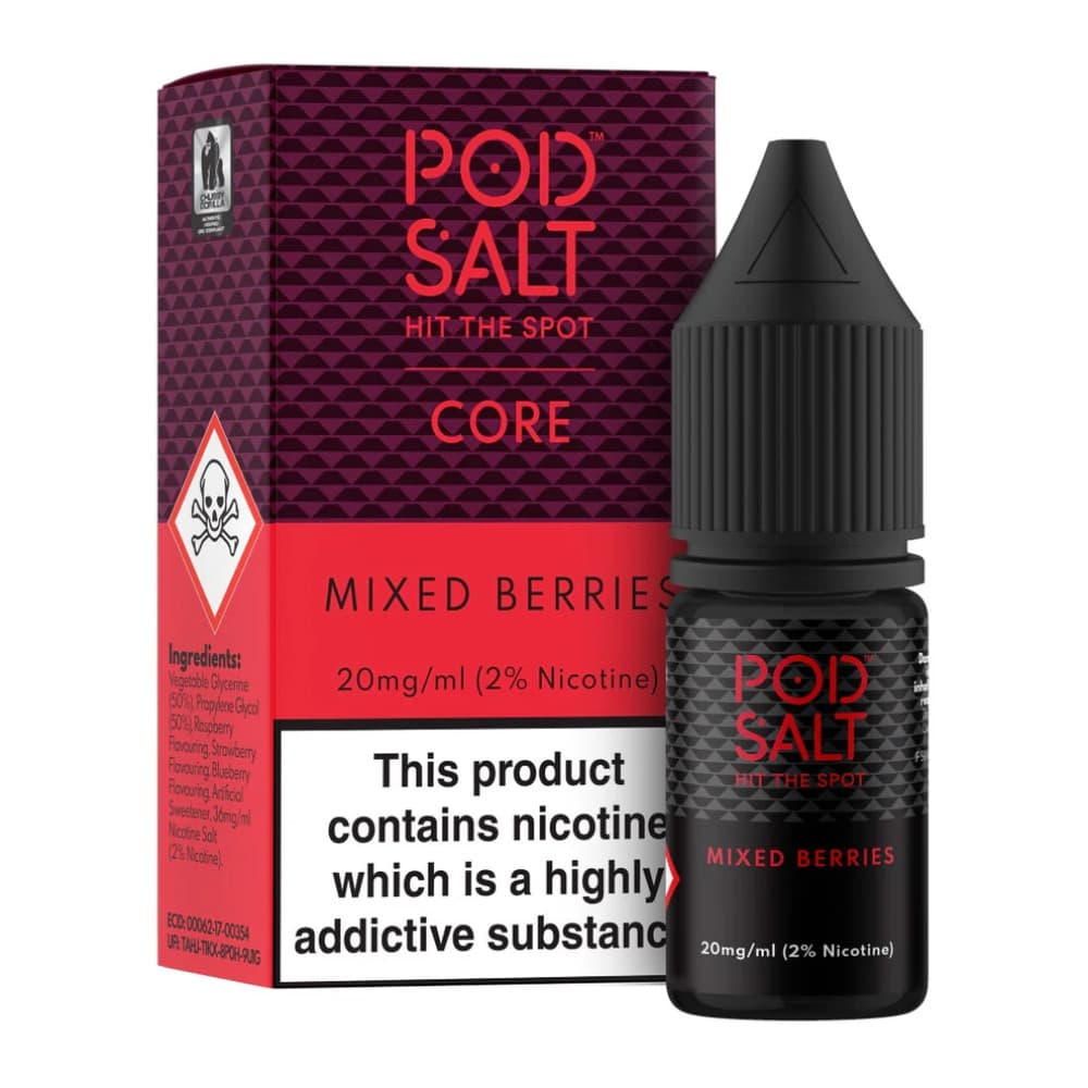  Mixed Berries / 11mg Pod Salt Core Nic Salts e liquids 10ml