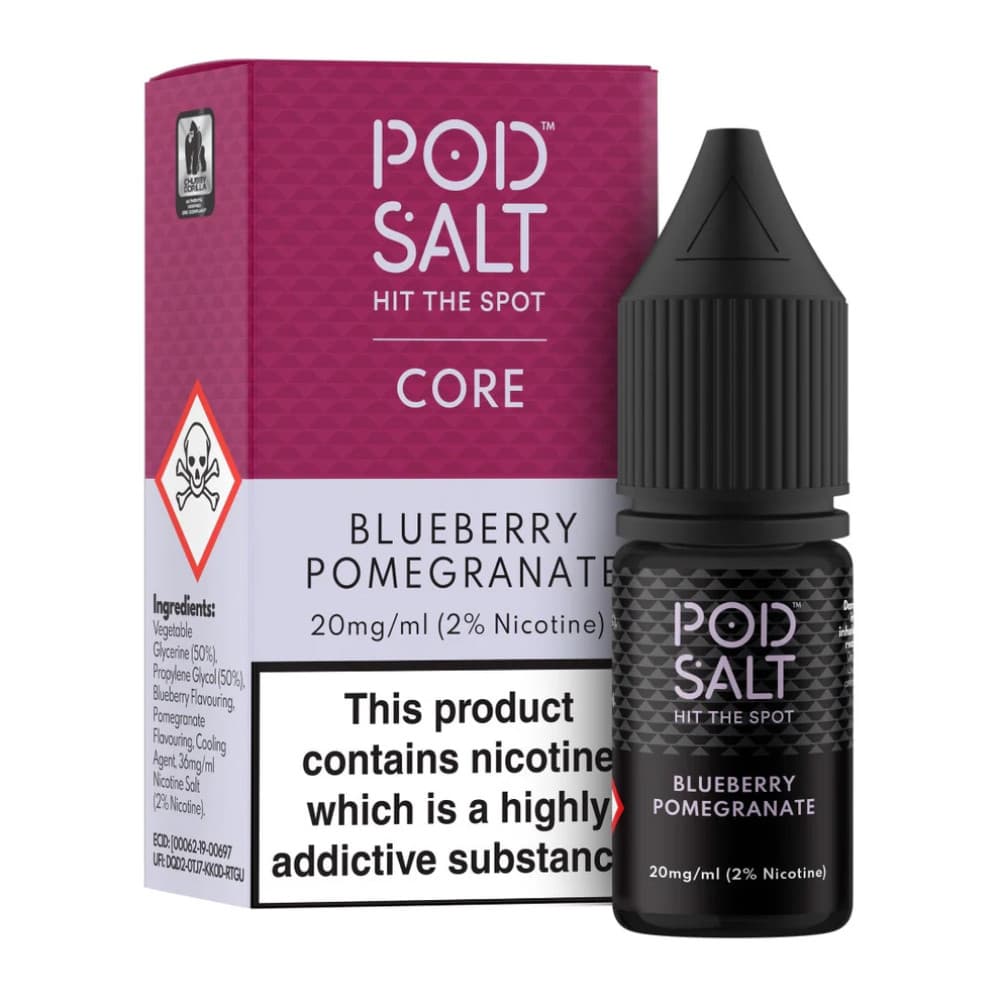  Blueberry Pomegranate / 11mg Pod Salt Core Nic Salts e liquids 10ml