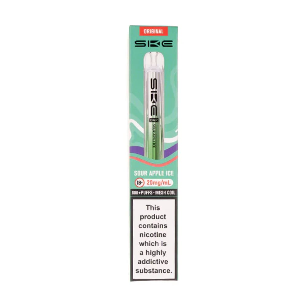  Sour Apple Ice Ske Crystal Original 600 Vape Kit