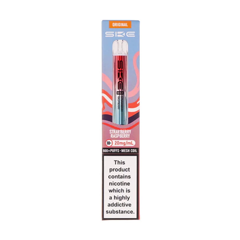 Strawberry Raspberry Ske Crystal Original 600 Vape Kit