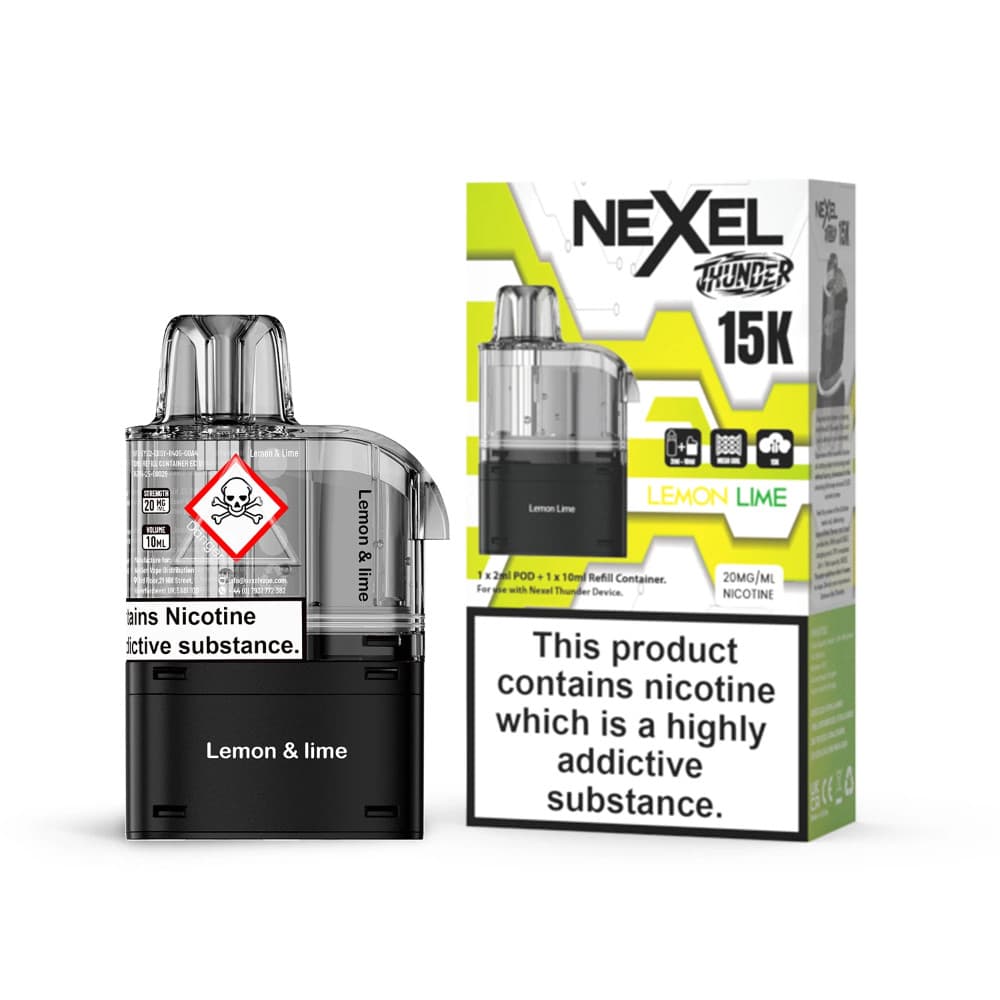  Lemon & Lime Nexel Thunder 15k Refill Pods