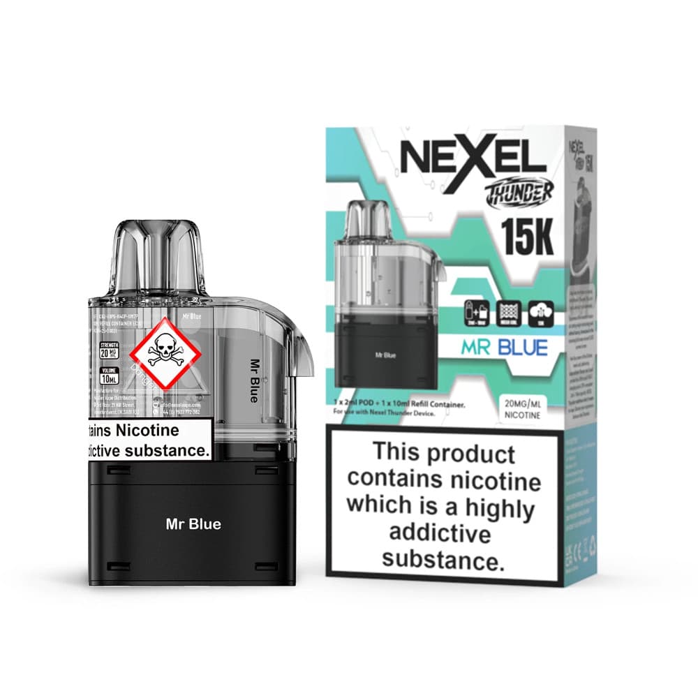  Mr Blue Nexel Thunder 15k Refill Pods