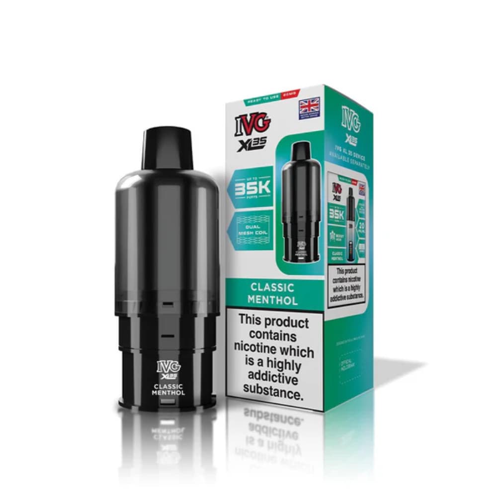  Classic Menthol IVG XL 35K Refill Pods