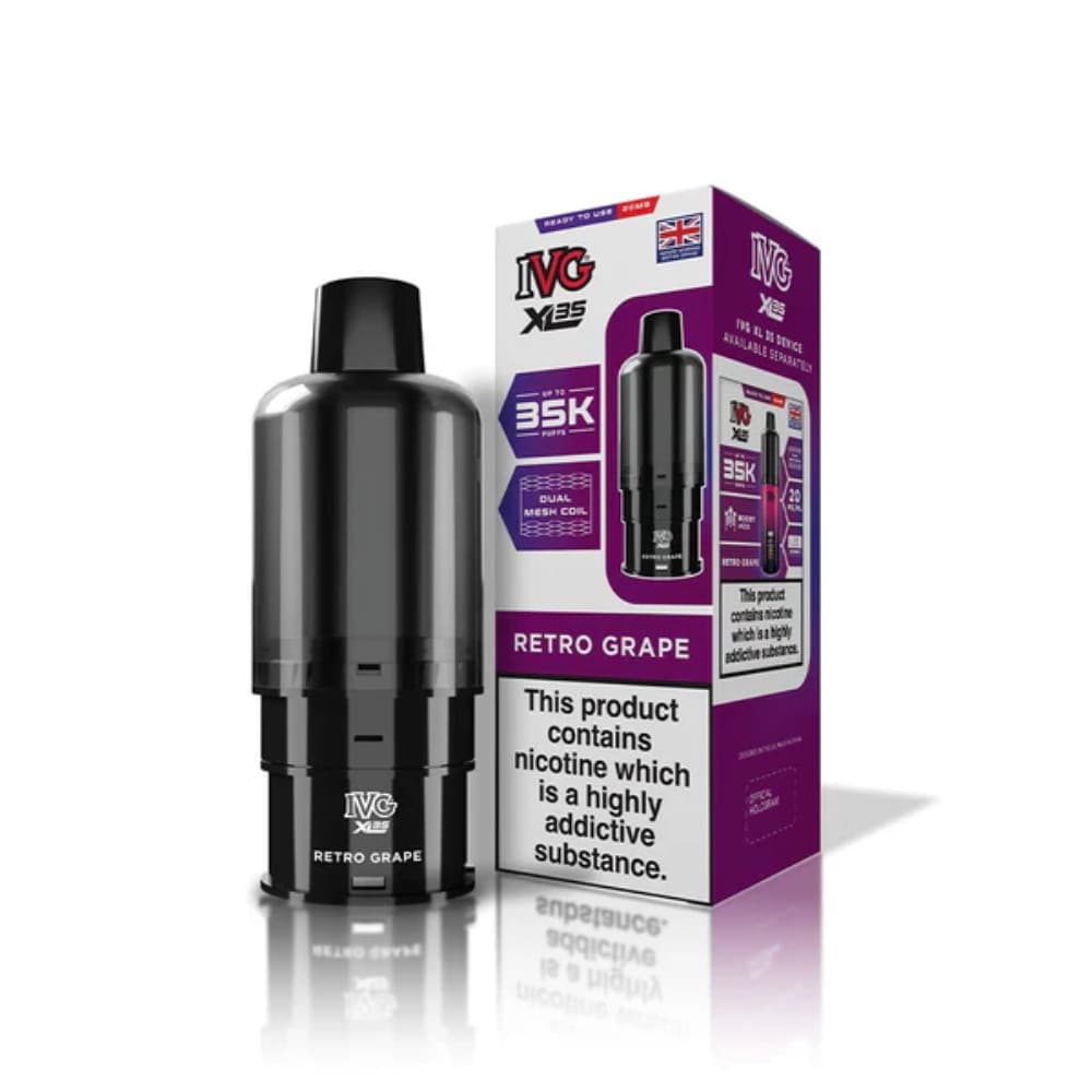  Retro Grape IVG XL 35K Refill Pods