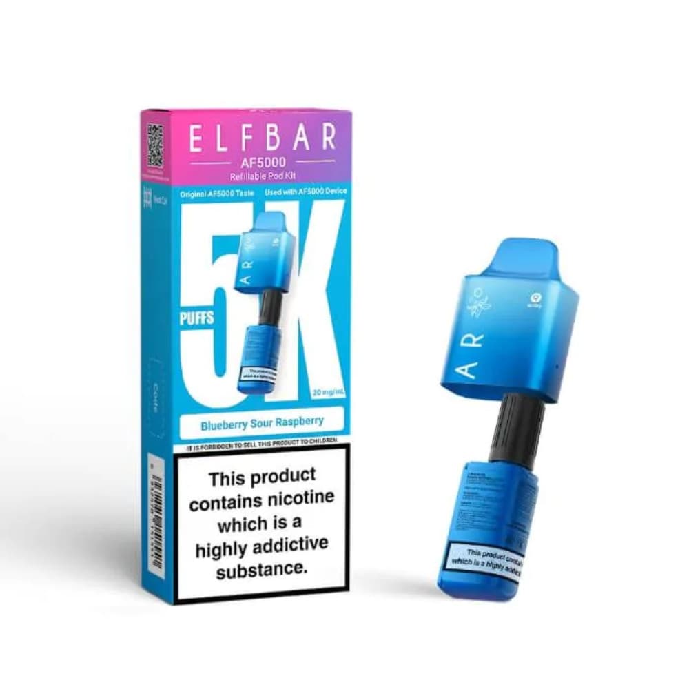  Blueberry Sour Raspberry Elf bar AF5000 Refill Pods