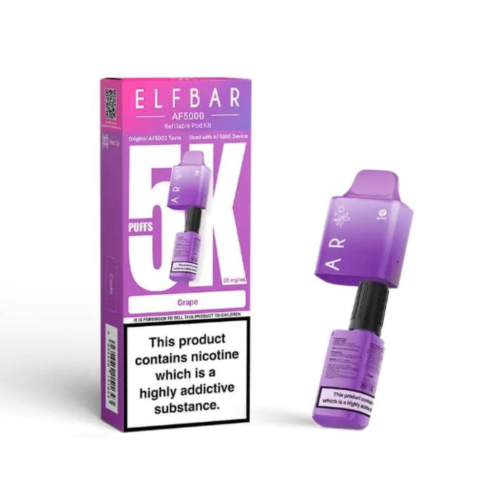  Grape Elf bar AF5000 Refill Pods