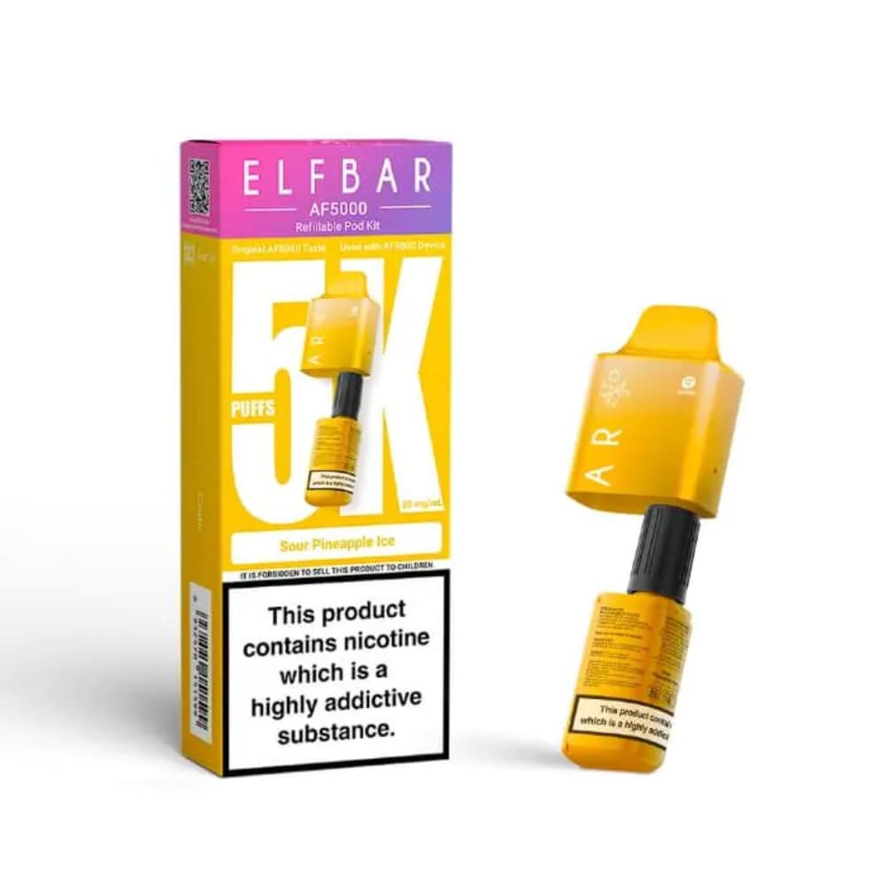  Sour Pineapple Ice Elf bar AF5000 Refill Pods