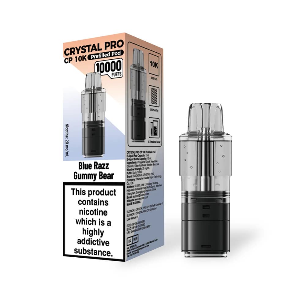  Blue Razz GB Crystal Pro CP 10k Refill Pods