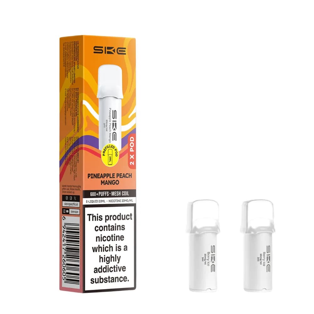  Pineapple Peach Mango SKE Crystal Pro 600 Pods