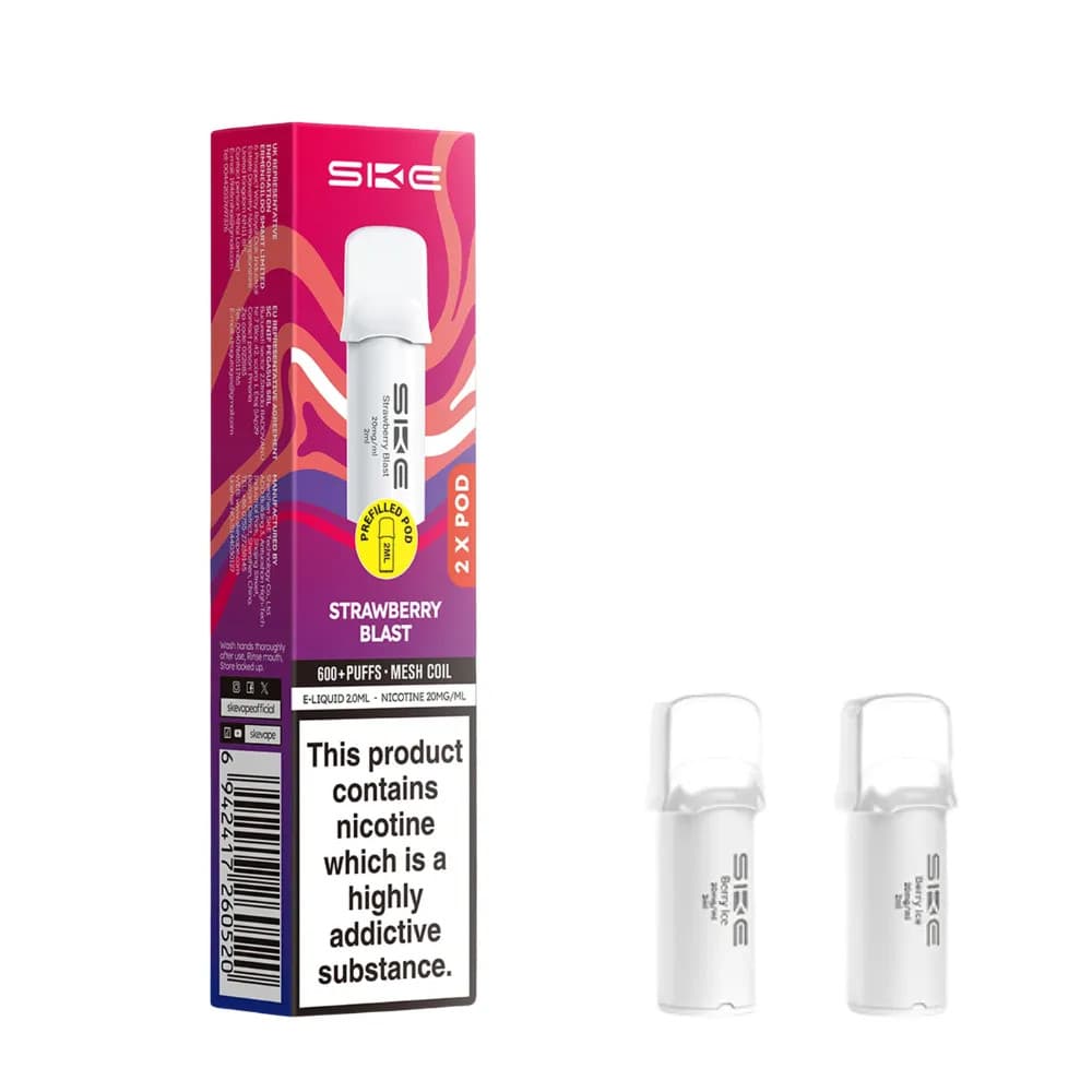  Strawberry Blast SKE Crystal Pro 600 Pods