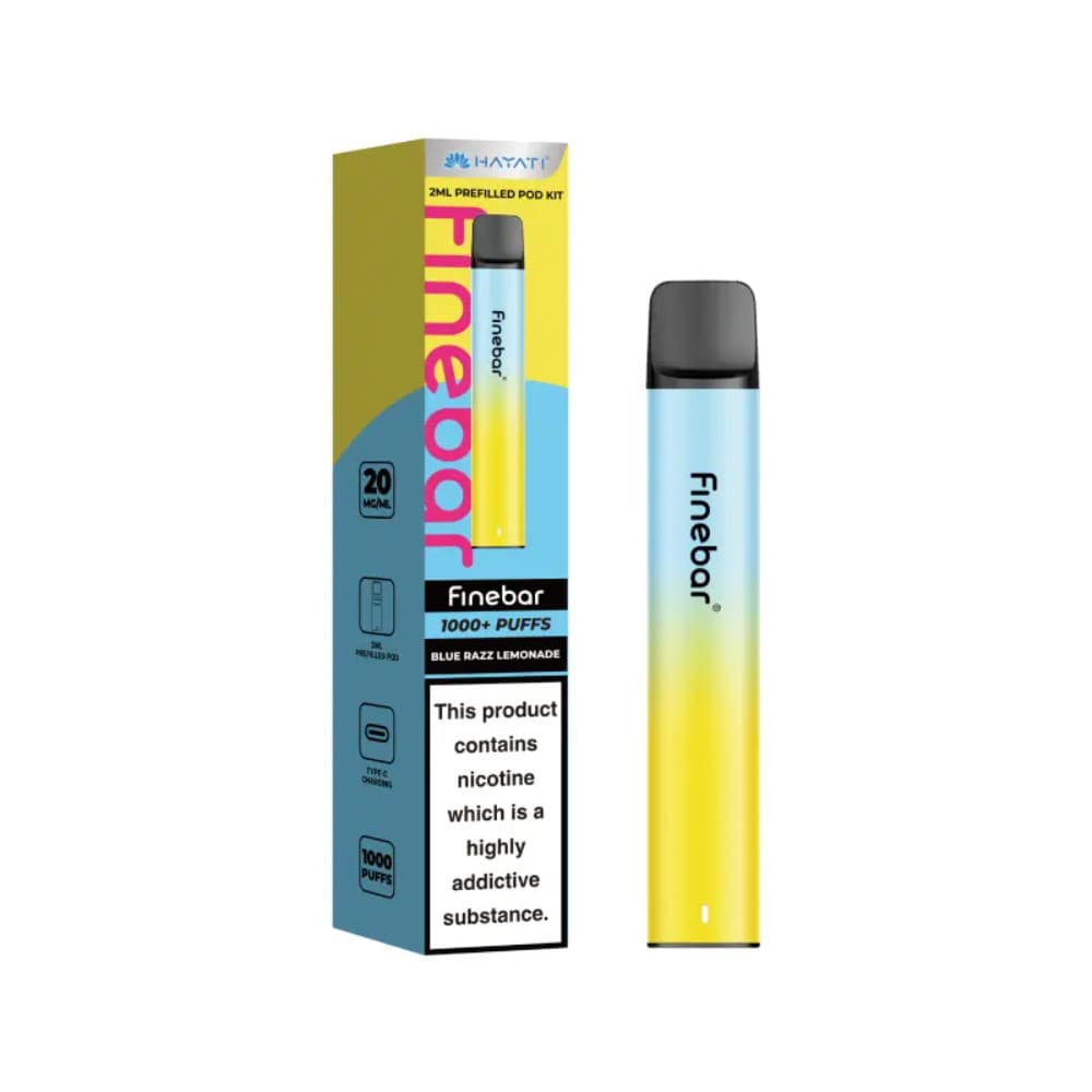  Blue Razz Lemonade Hayati Finebar 1000 Vape Kit