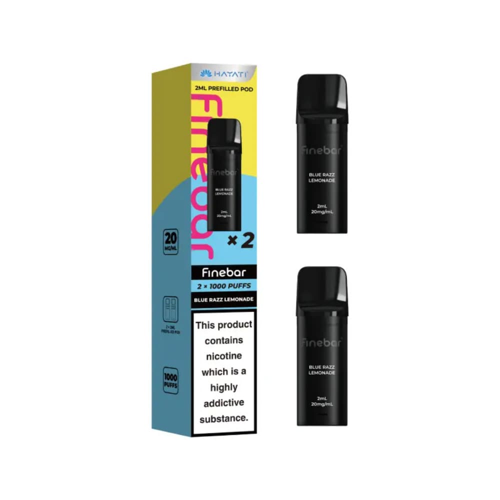  Blue Razz Lemonade Hayati Finebar Refill Pods