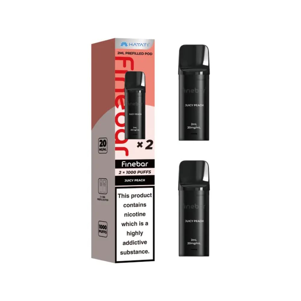  Juicy Peach Hayati Finebar Refill Pods