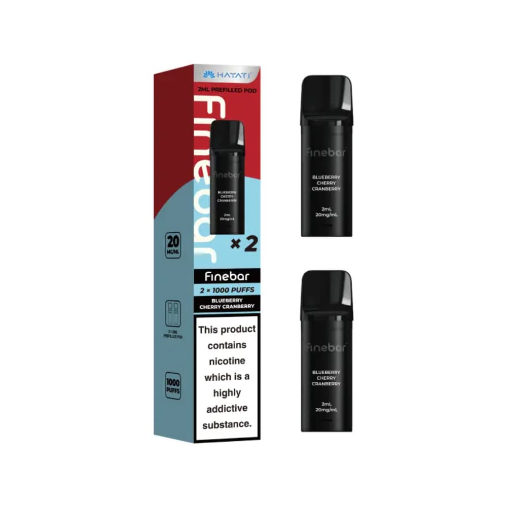  Blueberry Cherry Cranberry Hayati Finebar Refill Pods