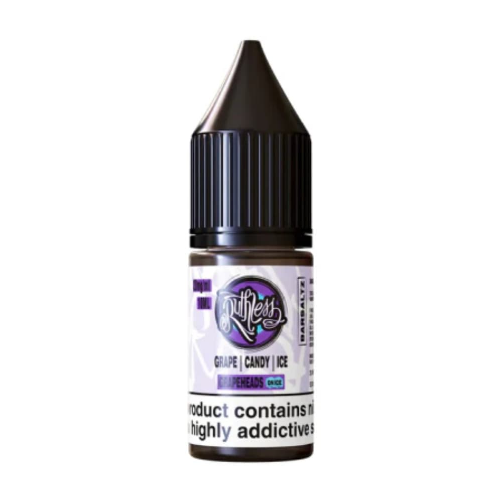  Grapeheads On Ice Ruthless Bar Saltz Nic Salt 10ml E-Liquid Box of 10