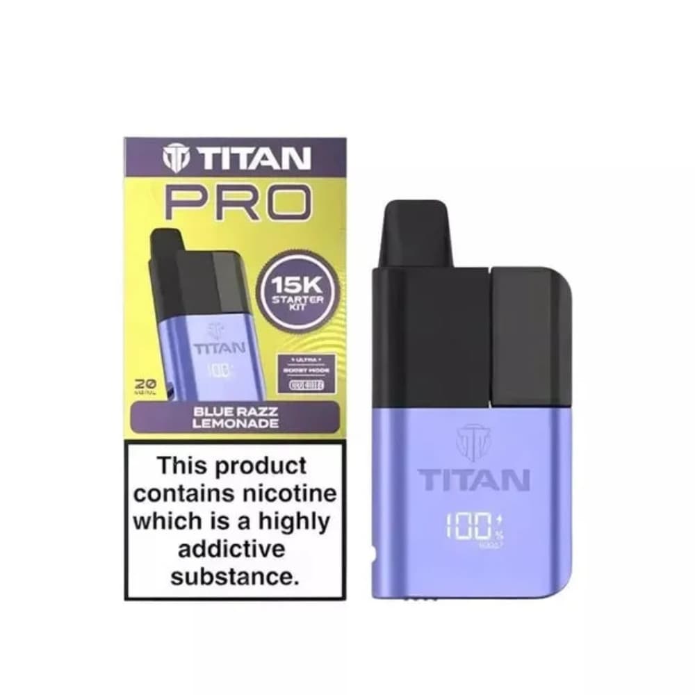  Blue Razz Lemonade Titan Pro 15k Prefilled Pod Kit