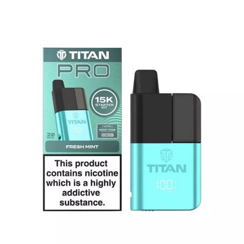  Fresh Mint Titan Pro 15k Prefilled Pod Kit