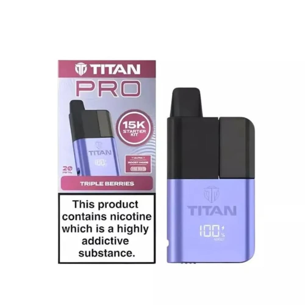  Triple Berries Titan Pro 15k Prefilled Pod Kit
