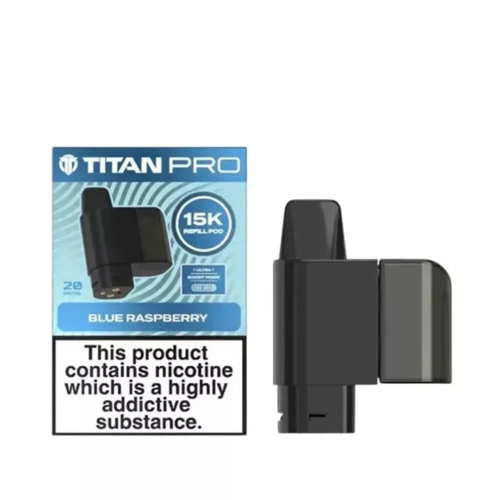  Blue Raspberry Titan Pro 15K Prefilled Pod
