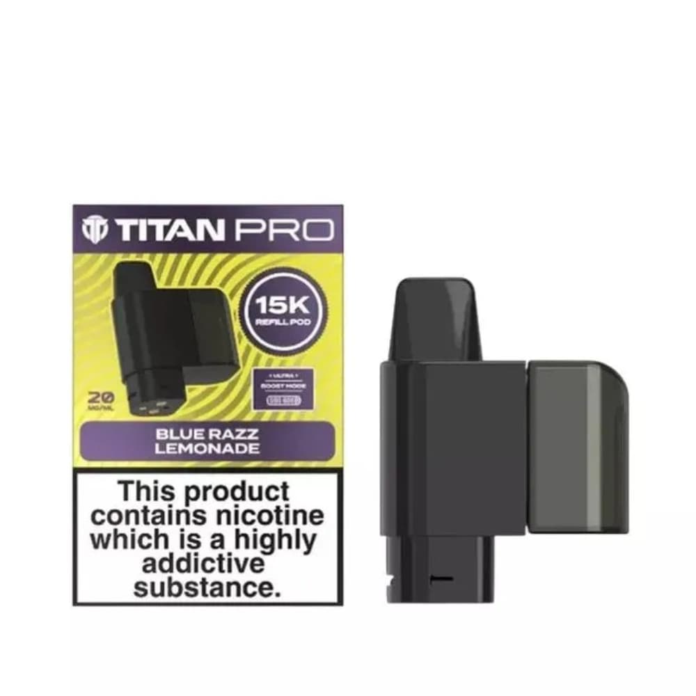  Blue Razz Lemonade Titan Pro 15K Prefilled Pod