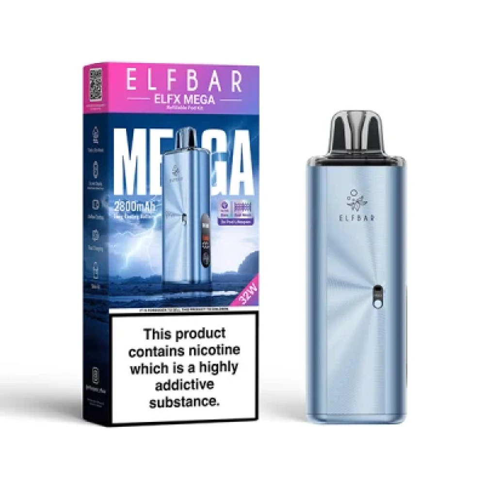  Cyan Elf Bar Elfx Mega Vape Kit