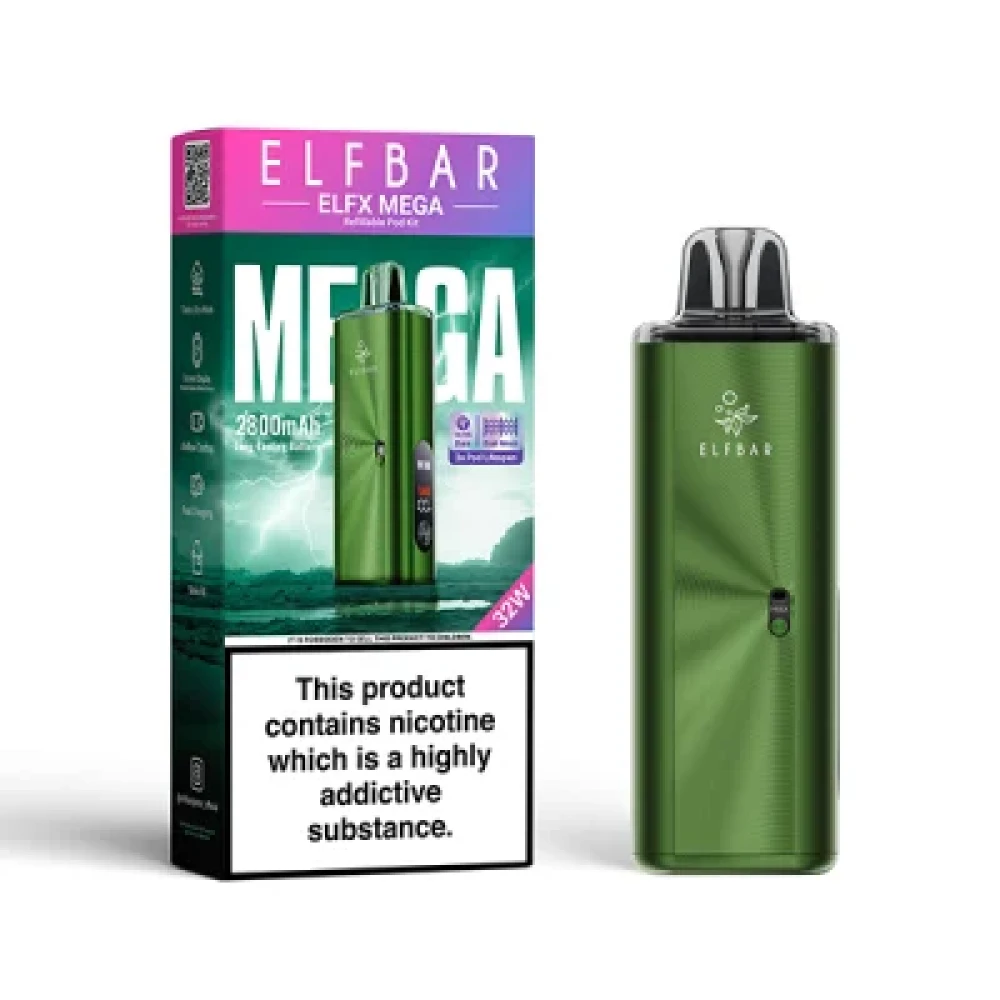  Green Elf Bar Elfx Mega Vape Kit
