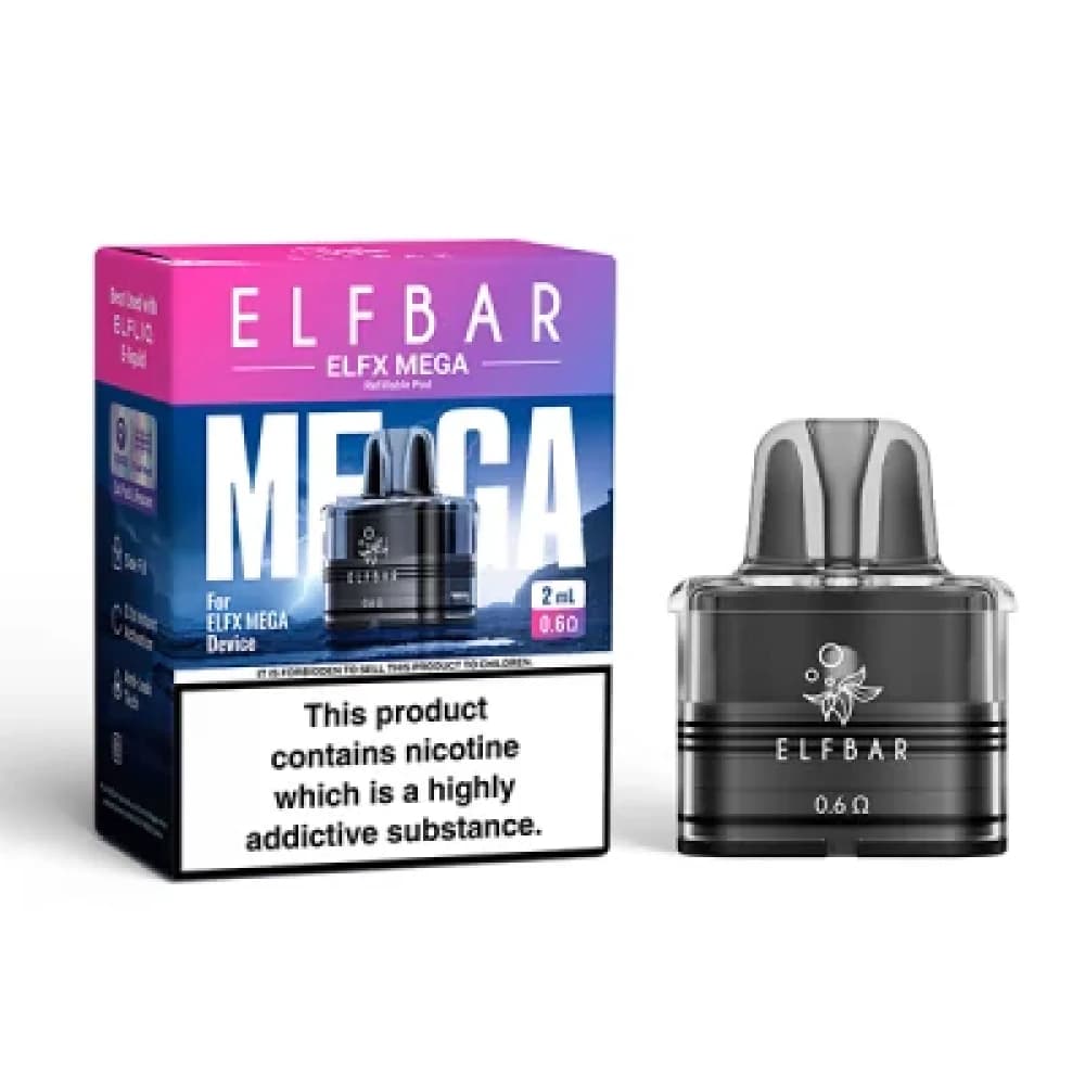  0.6ohm Elf Bar Elfx Mega Refill Pods