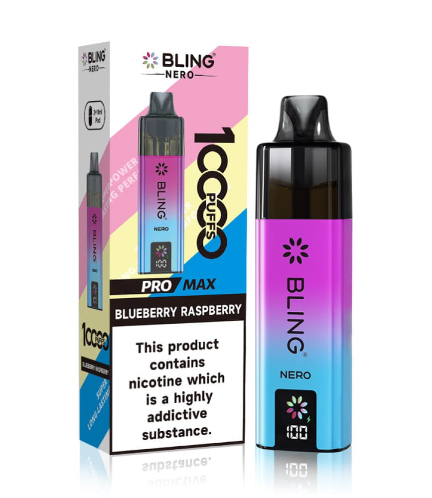  Blueberry Raspberry Crystal Bling Nero 10k