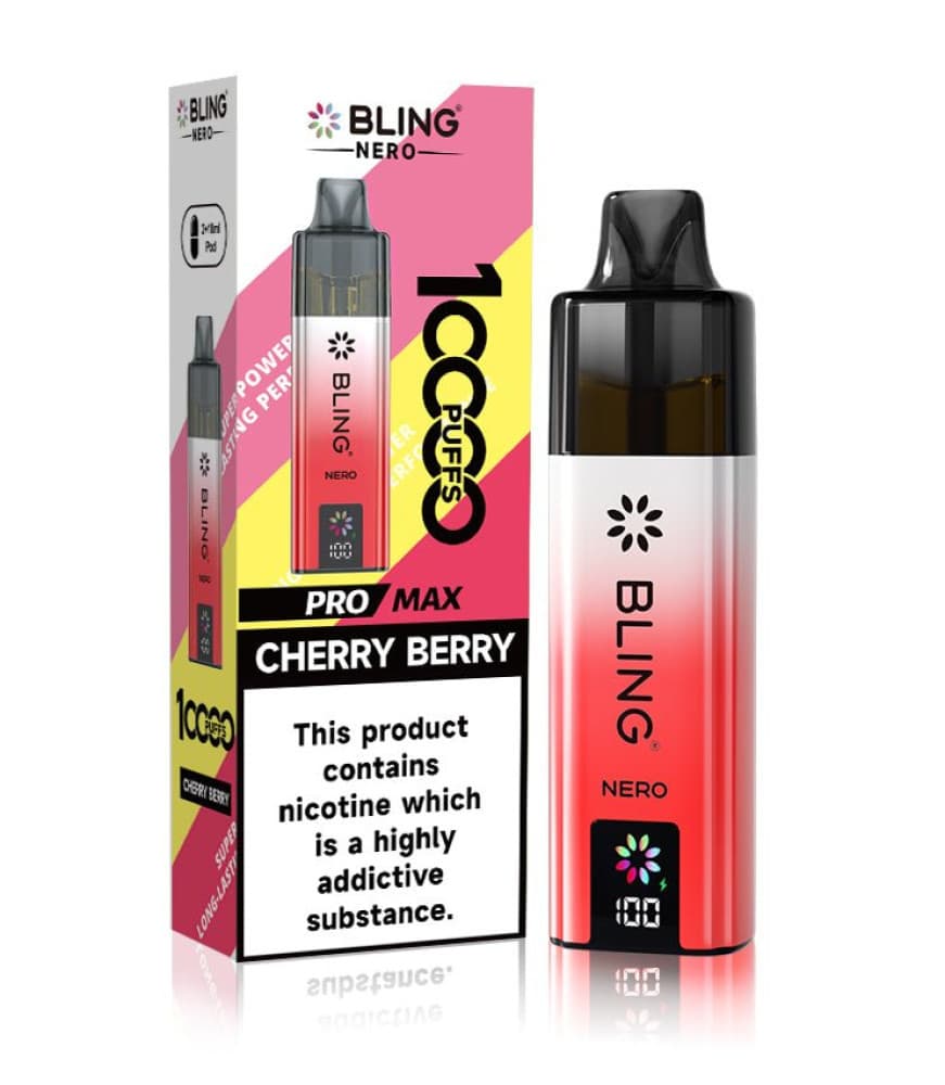  Cherry Berry Crystal Bling Nero 10k