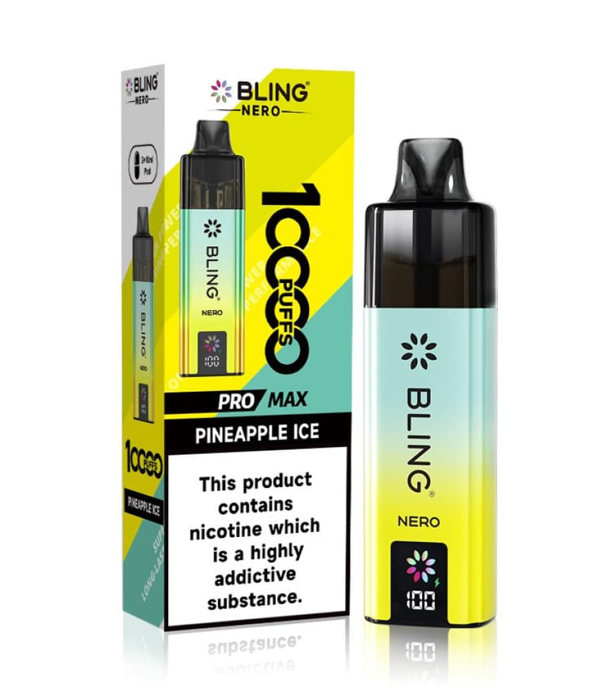  Pineapple Ice Crystal Bling Nero 10k