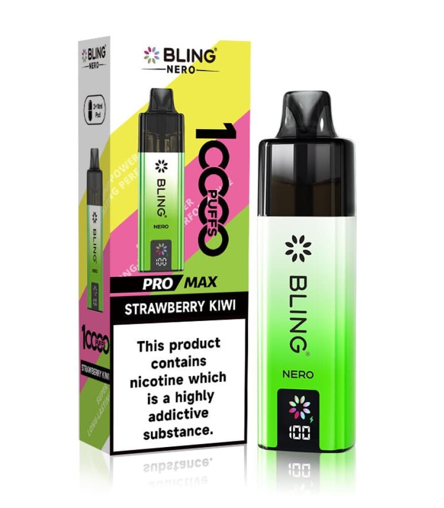  Strawberry Kiwi Crystal Bling Nero 10k