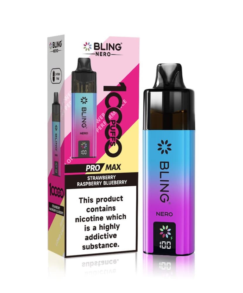  Strawberry Raspberry Blueberry Crystal Bling Nero 10k