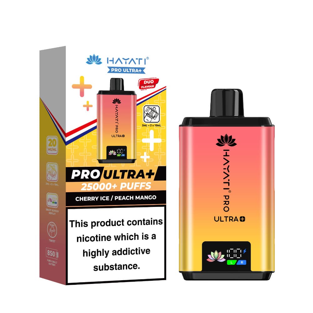  Cherry Ice Peach Mango Hayati Pro Ultra Plus 25k