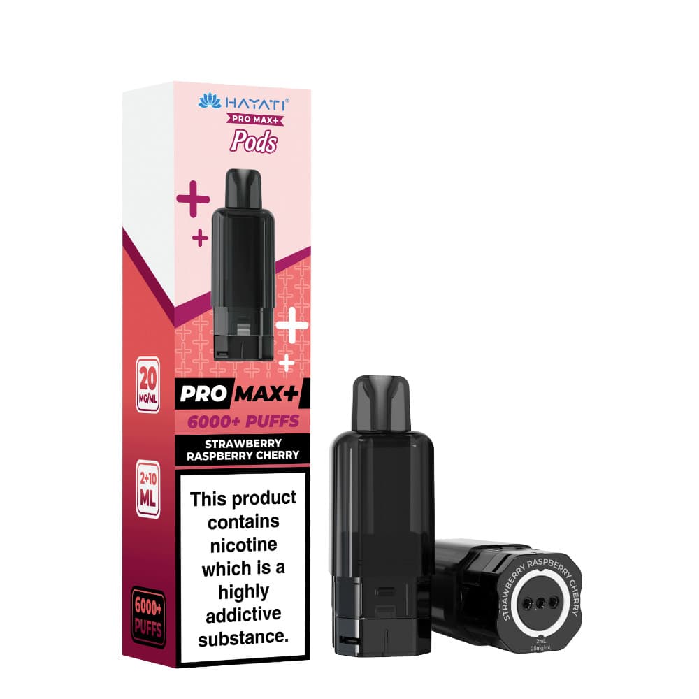  Strawberry Raspberry Cherry Hayati Pro Max Plus Refill Pods