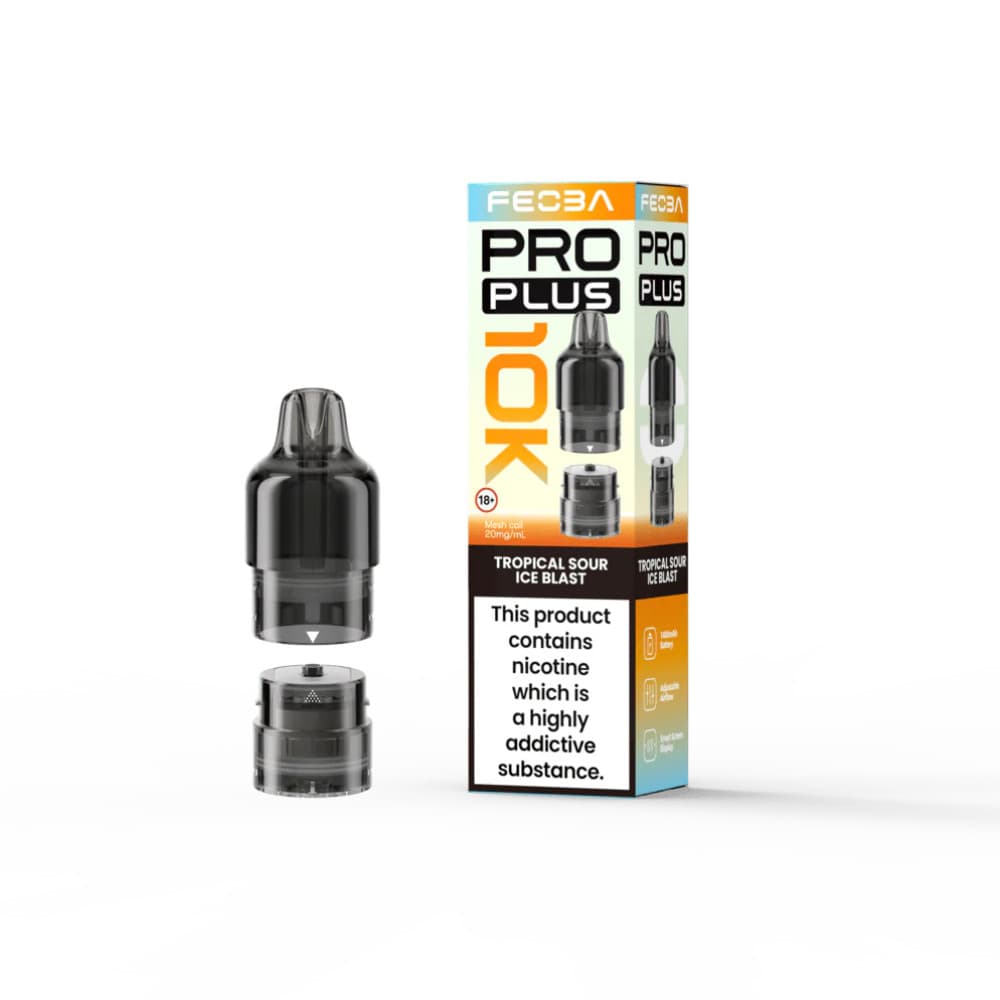  Tropical Sour Ice Blast Feoba Pro Plus 10k Refill Pods