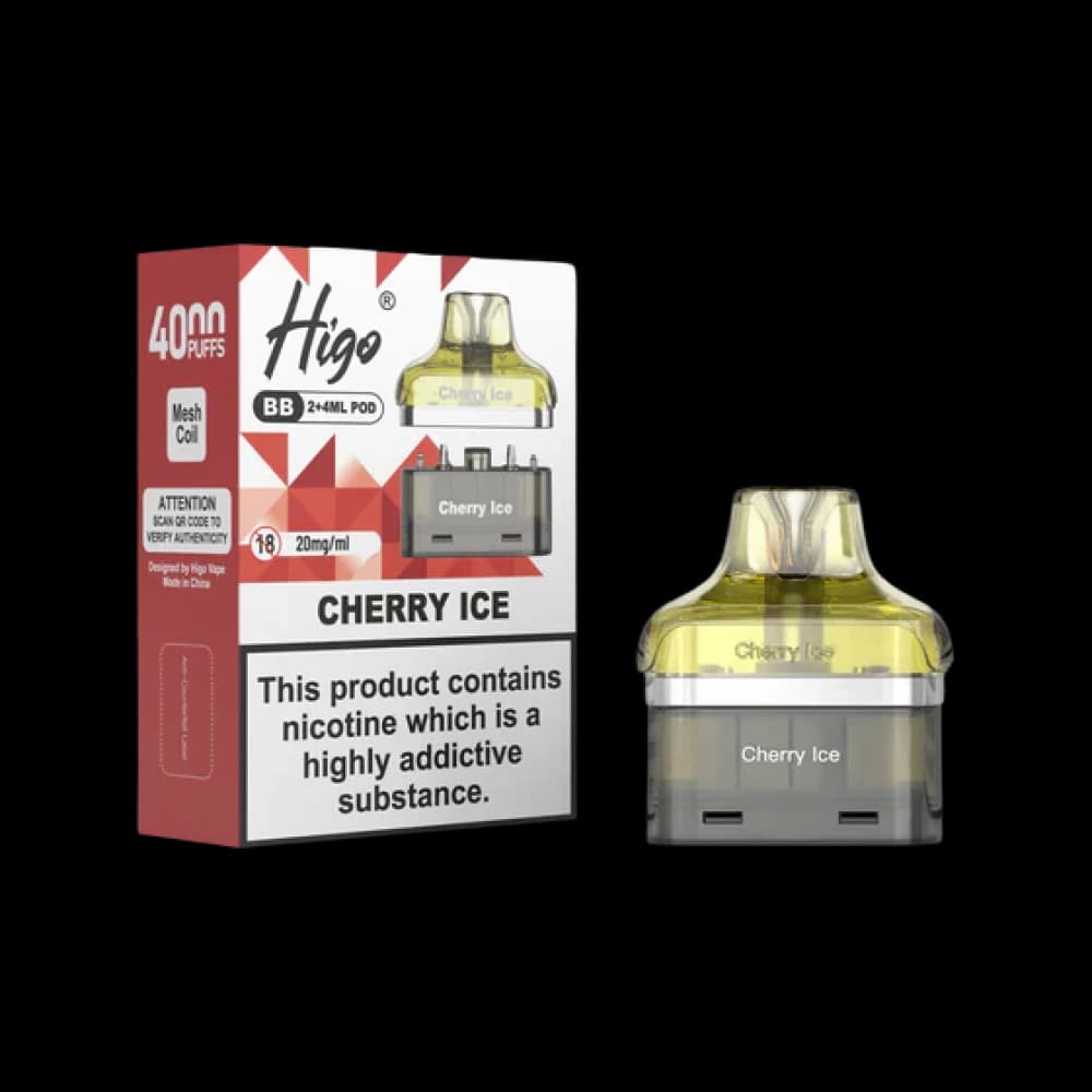  Cherry Ice Higo BB 4000 Prefilled Refill Pods