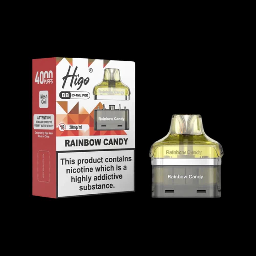  Rainbow Candy Higo BB 4000 Prefilled Refill Pods