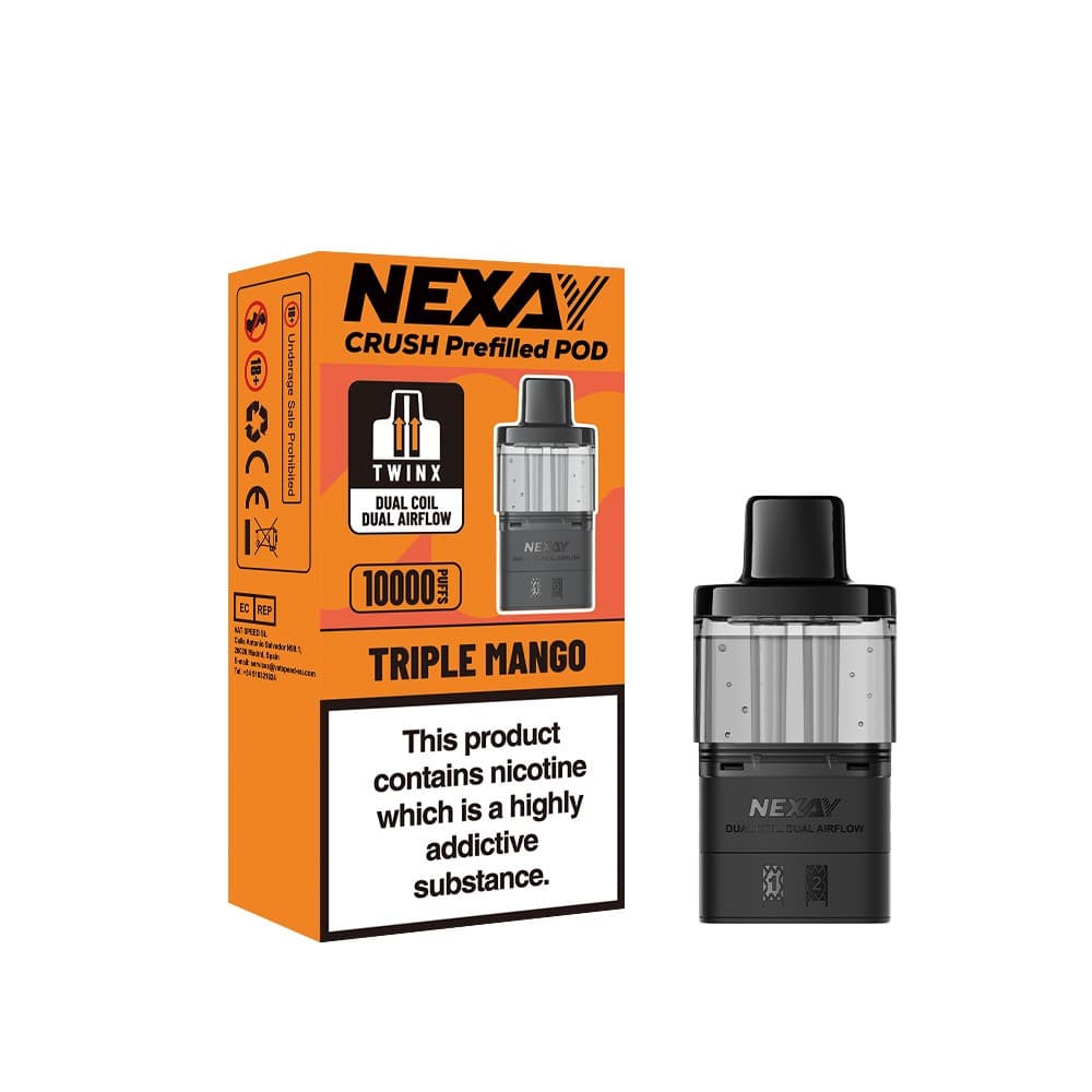 Nexay Crush 10k Refill Pods Box of 5