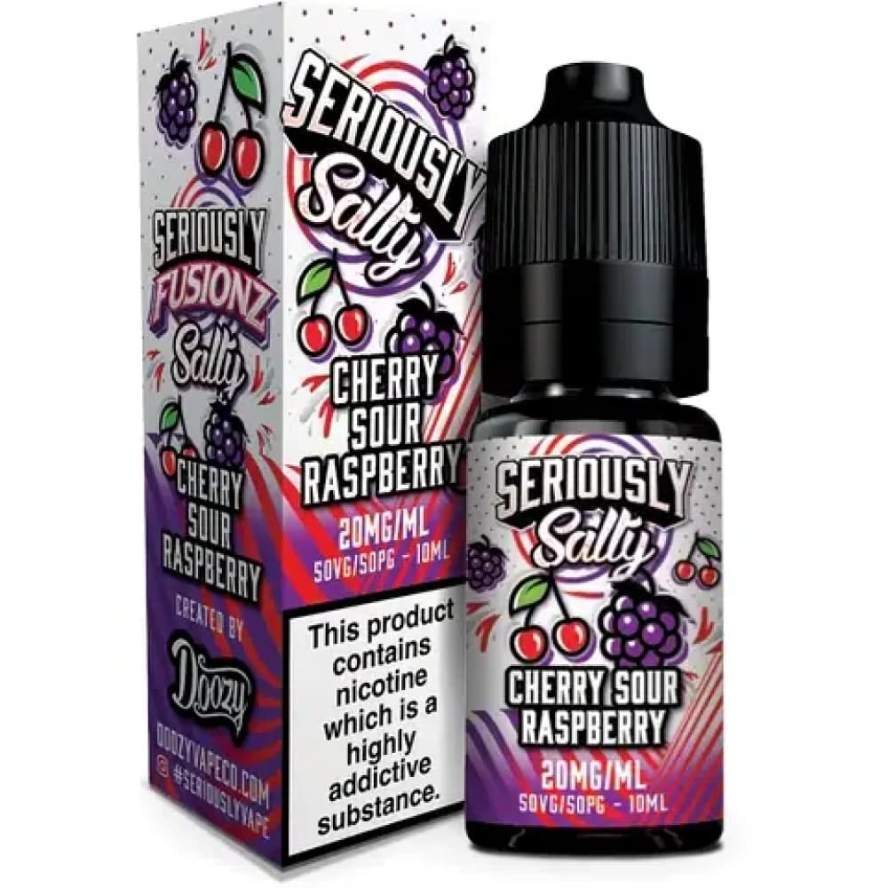  Cherry Sour Raspberry / 20mg Doozy Seriously Fusionz Salts e liquids 10ml